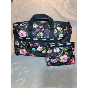 LeSportSac Hawaii Limited Edition Floral Large Tote with Matching Pouch
